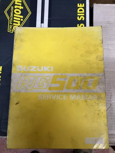 Suzuki RG 500 Gamma Service and Set Up Manual OEM Motorcycle Book Maintenance