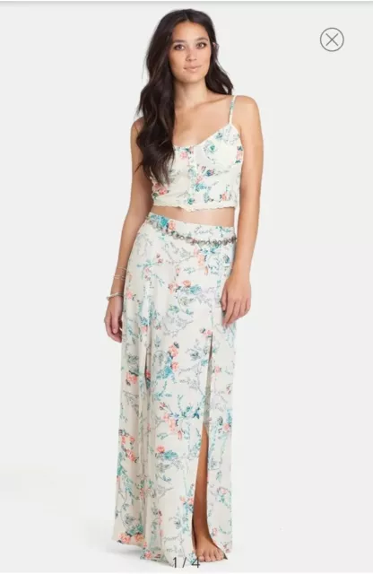 Billabong Dream Escape Top & Maxi Skirt Set Small