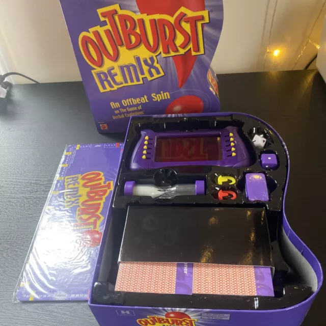 Outburst Remix! Game - Mattel - 2004 - Complete (Open Box Contents are Sealed)