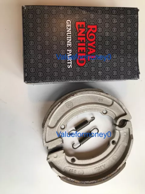Royal Enfield Kit scarpe freno posteriore con molla. Parte n. 88337 ARTICOLO ORIGINALE