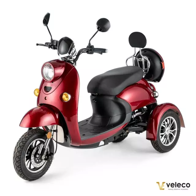 Scooter electrico de 3 ruedas Veleco ZT63 para personas con movilidad reducida. 3