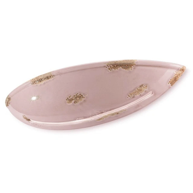 Applique da parete classico lampada vintage in ceramica rosa antico