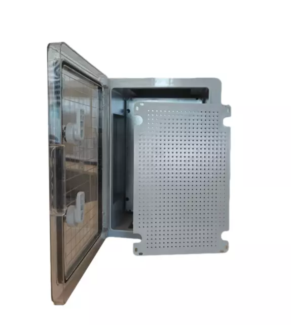 Weatherproof Ip65 Lockable Abs Enclosure With Plastic Plate Classic Wall Box