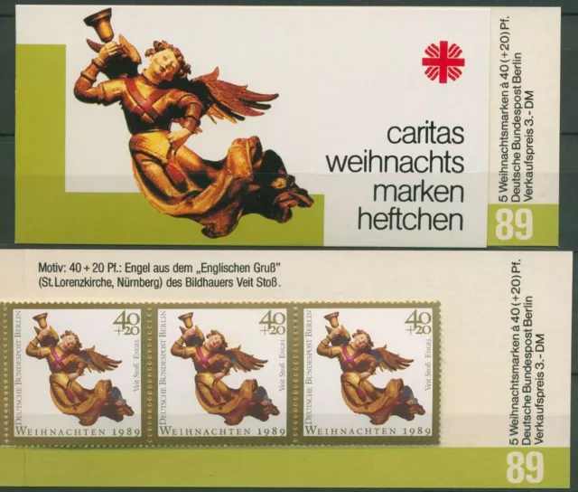 Berlin Caritas 1989 Weihnachten Markenheftchen (858) MH W 7 postfrisch (C60249)