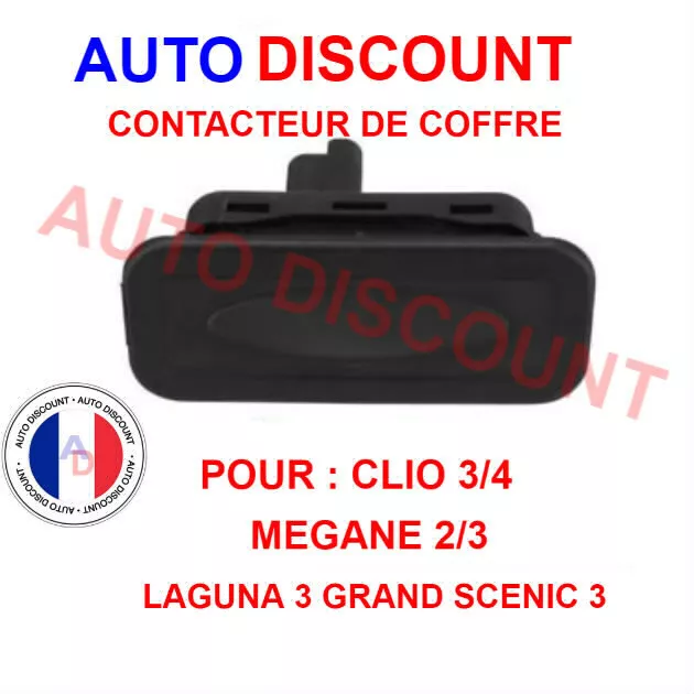 Bouton Contacteur de Coffre Renault Megane Scenic Laguna 3 Clio Kangoo 2 Modus