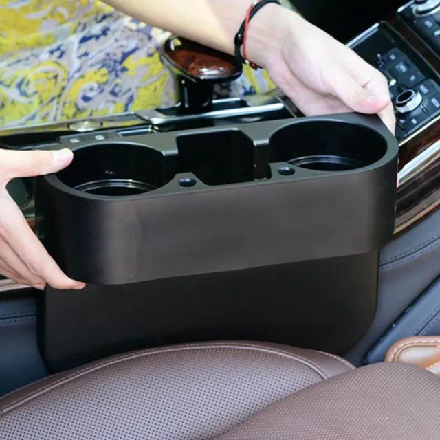 Universal Black Dual Car Cup Holder Van Storage Drink Bottle Can Mug Mount Stand