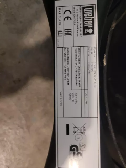 Weber Elektrogrill Q1400