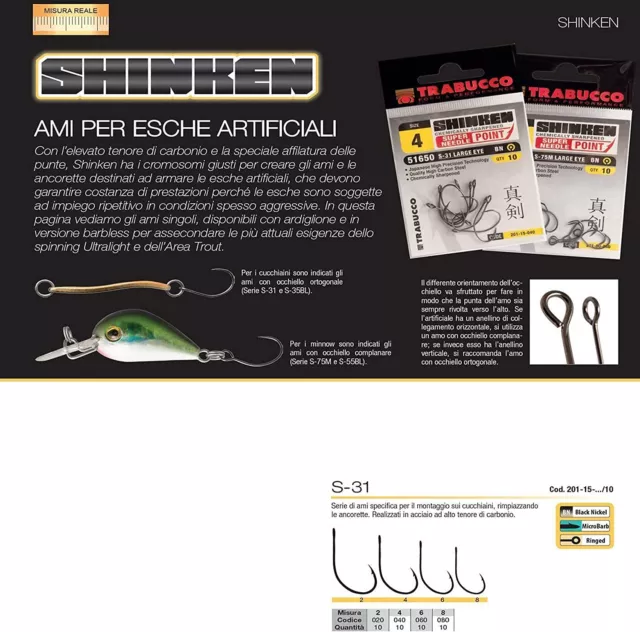 ami per spoon pesca spinning amo sostitutivo artificiali cucchiani trota lago 2