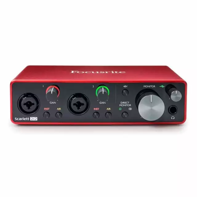 UK Focusrite Scarlett 2i2 3rd Gen USB Audio Interface *A1 Recording Sound Card