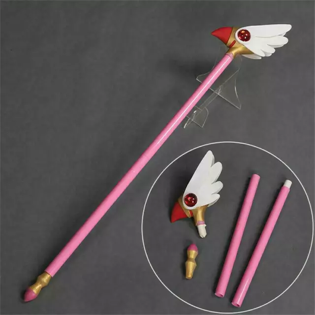 78CM Anime Card Captor Sakura Kinomoto Bird Cane Magic Wand Stick Cosplay Props 3