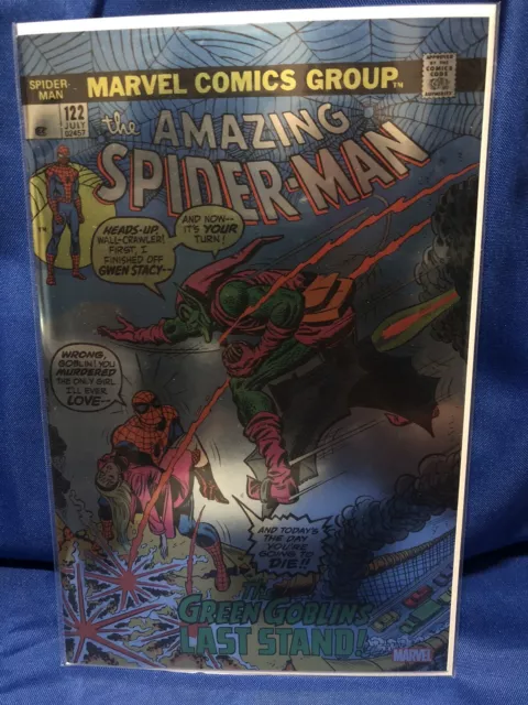 AMAZING SPIDER MAN # 122 MARVEL COMICS August 2023 FOIL FACSIMILE VARIANT