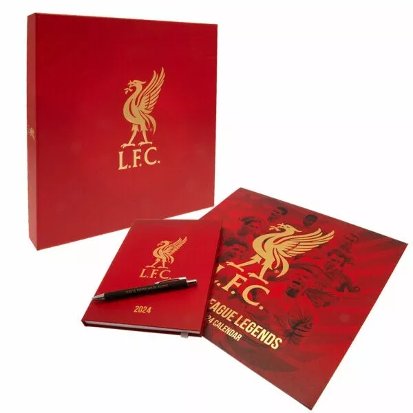 Liverpool FC Calendrier & Journal Musical Cadeau Boite 2024 Officiel Marchandise 3