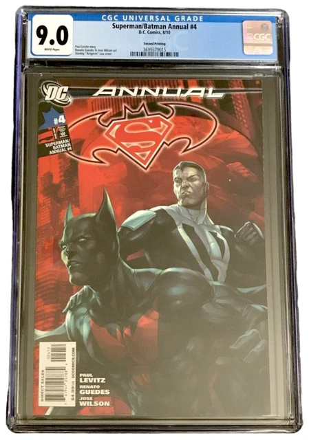 Superman/Batman Annual #4 2Nd Print Cgc 9.0 Vf/Nm Artgerm Early Batman Beyond