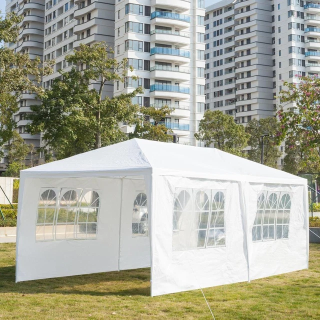 Partyzelt Pavillon Gartenzelt Gartenpavillon Festzelt Gazebo 3x6 m Mit Fenster