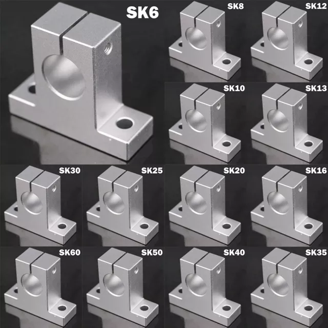 Verbesserte Leistung SK8/10/12/13/16/20 Lager Aluminium Linearschiene Halterung