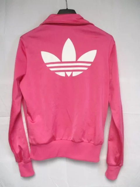 VESTE ADIDAS RETRO vintage girl femme rose TREFOIL jacket 34 tracktop jacke EUR 21 17 PicClick FR