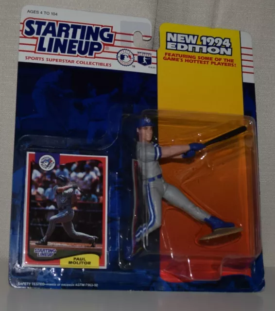 1994 Starting Lineup 68345 - Paul Molitor * Toronto Blue Jays 3- Mlb Slu