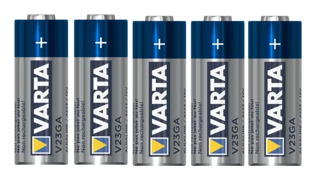 5x Varta Batterien V23GA | P23GA | A23 | 23A | LR23 | LRV08 | 12V