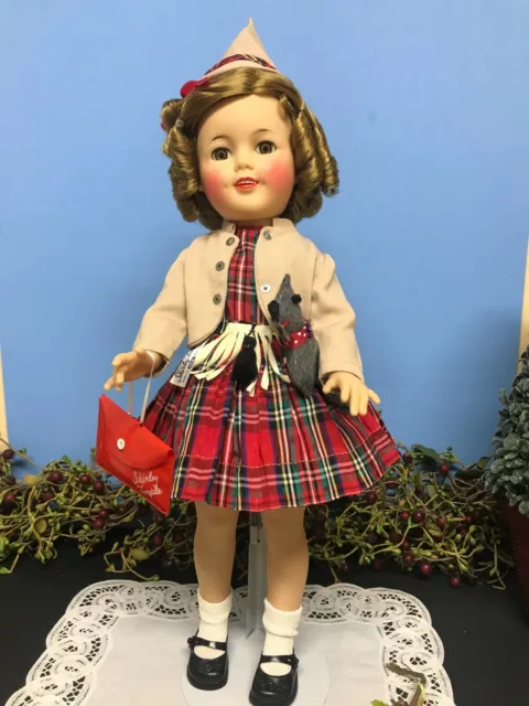 Original Sweet Tagged 17" Ideal Shirley Temple Doll In Wee Willie Winkie Outfit