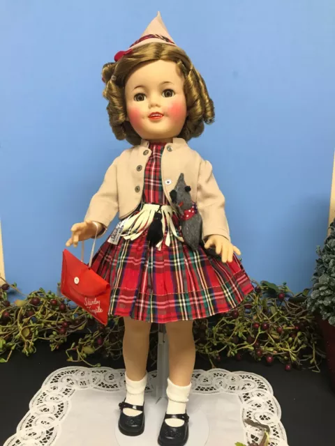 Original Sweet Tagged 17" Ideal Shirley Temple Doll In Wee Willie Winkie Outfit