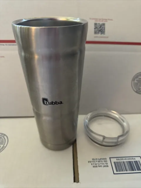 BUBBA Stainless Steel Silver Colored 24oz Travel Tumbler Coffee Cup Mug Hot Cold