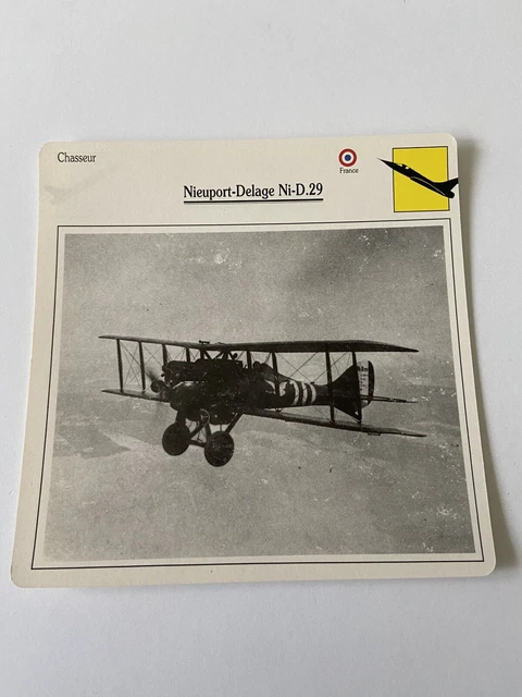 Carte Collection Chasseur Nieuport-Delage Ni D.29