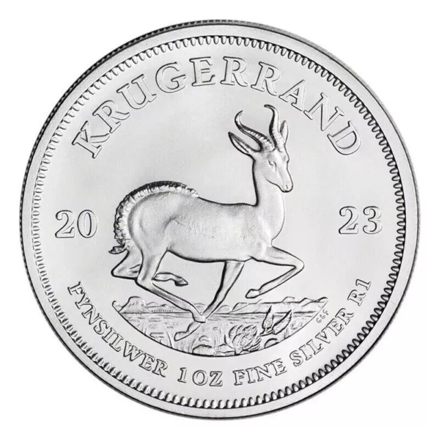 Lingotes de plata Krugerrand 2023 1 oz plata 999 AG 2023*en stock