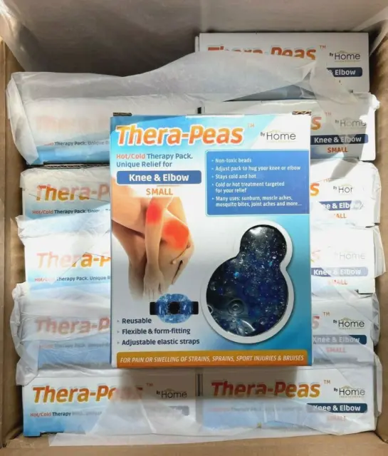 Case of 12 Thera-Peas Hot / Cold Reusable Therapy Packs for Knee & Elbow Small