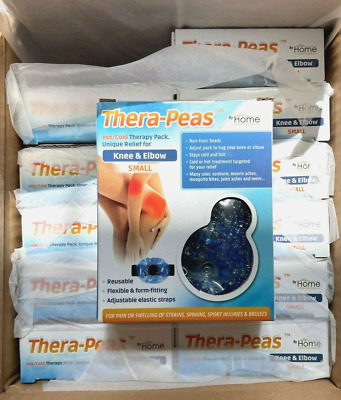 Estuche de 12 paquetes de terapia reutilizables calientes/fríos Thera-Peas para rodilla y codo pequeños