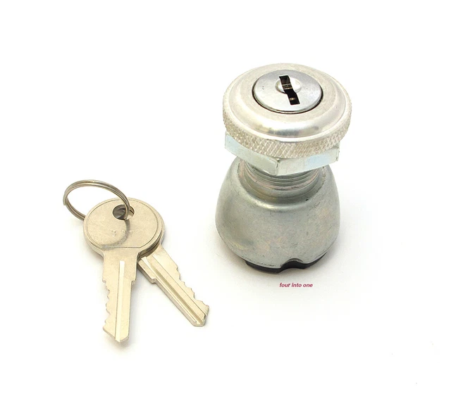 3 POSITION ALUMINUM Ignition Key Switch Motorcycles Choppers Harley ...