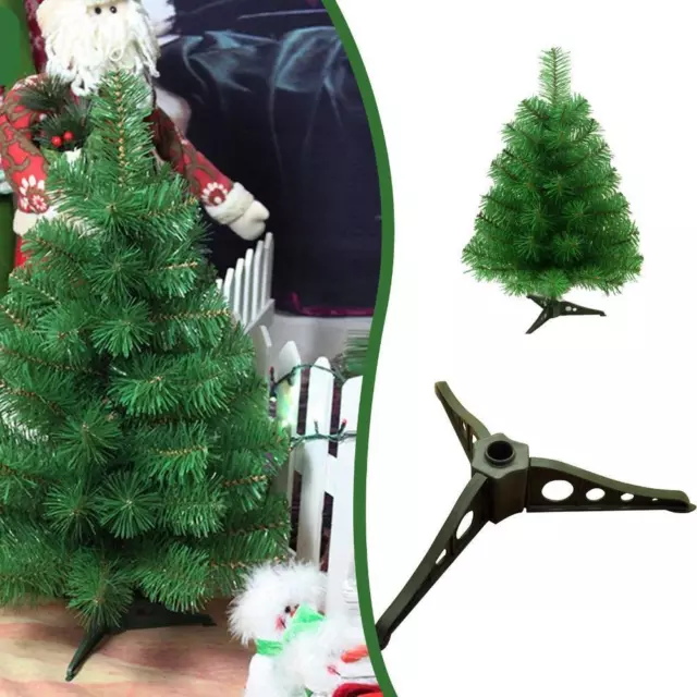 Grüner Plastik-Weihnachtsbaum-Stand für 10-20cm künstliche 2022 Bäume M2W1