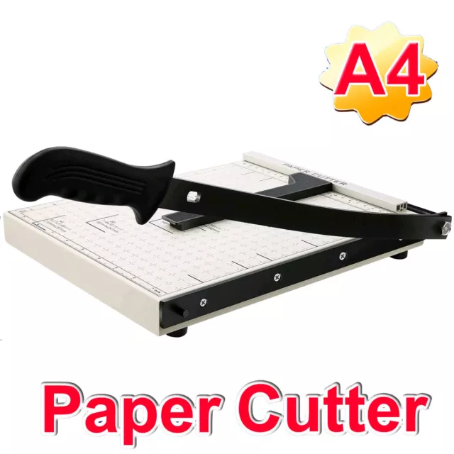 Heavy Duty Guillotine Paper Cutter, A3 Large Paper Trimmer Blade