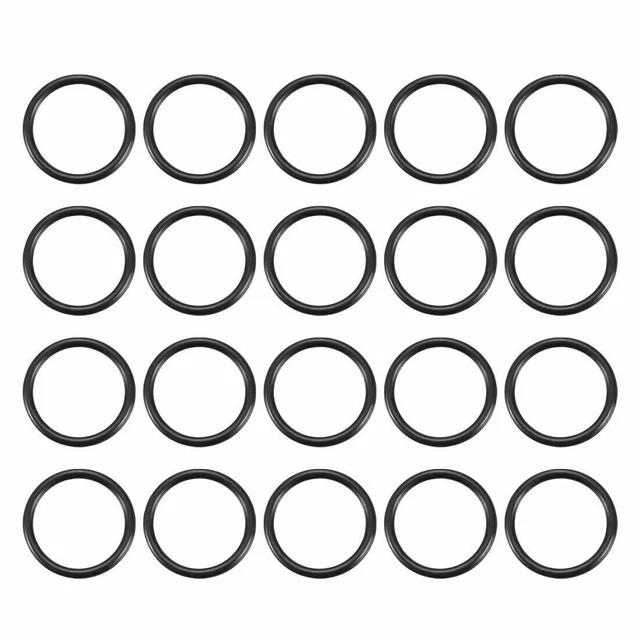 20Pcs Black Round Nitrile Butadiene Rubber NBR O-Ring 21mm OD 1.9mm Width ✦KD