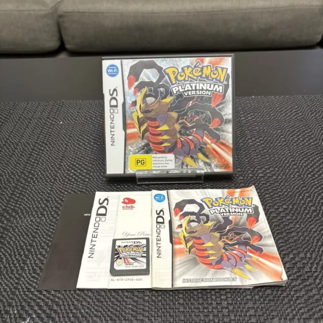 Nintendo Ds Game Pokemon Platinum Version Rare Complete