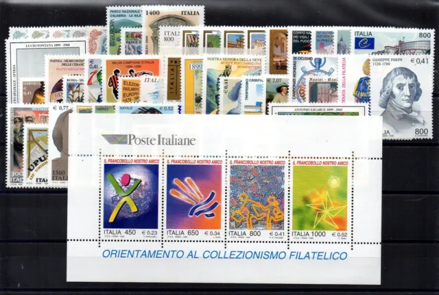 1999 Italie Repubblica Année Complèt 50 Valeurs - 1 Bf Neuf Entiers€ MF1164