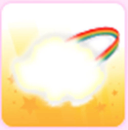 RAINBOW CLOUD STROLLER (Adopt Me Compatible Pet/Wear/Vehicle/Toy bundle