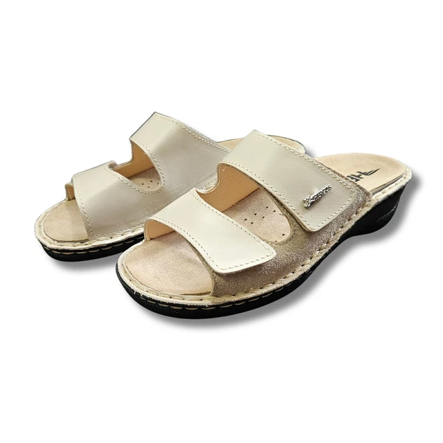 PANTOFOLE DA DONNA Hergos ciabatte predisposte beige in pelle taglia 40 EUR 70 50 PicClick IT