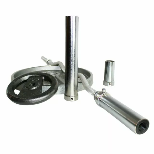 8" F2 Adapter Olympic Sleeve for 1" | 1.25" Bar (Chain & Carabiner Not Included)