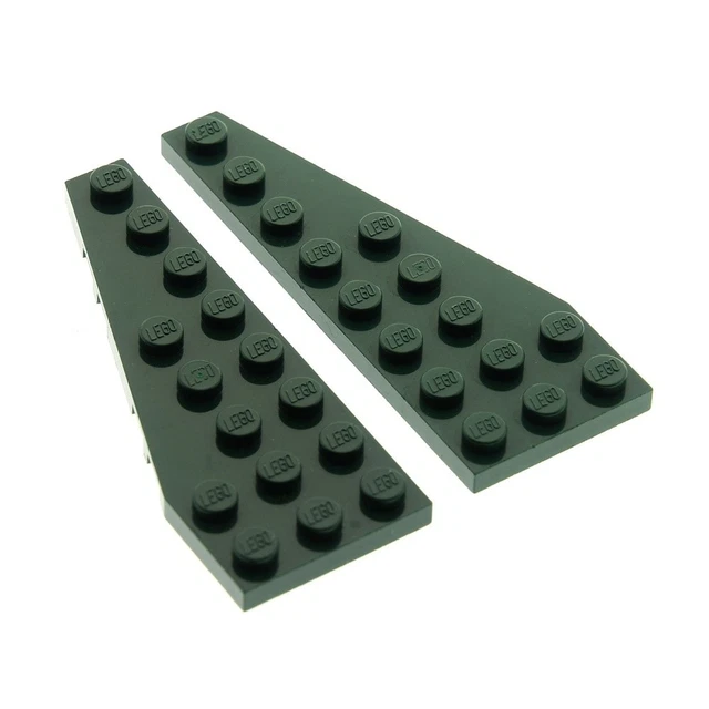 2X LEGO WING Plate 8x3 Dark Green Left Right Star Wars 50305 50304