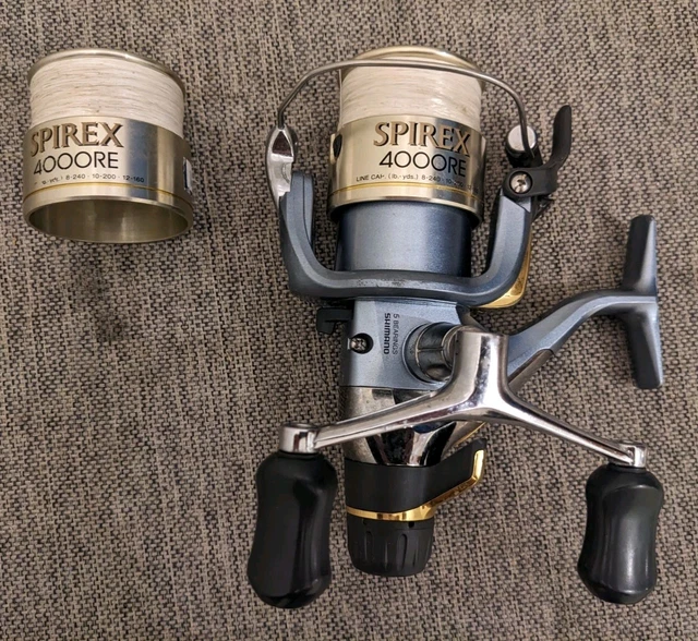 original shimano spirex 1000rd rear drag spinning reel and Fightin Drag for precise adjustable control when playing fish SHIMANO SPIREX 1000-RG Spinning Reel,