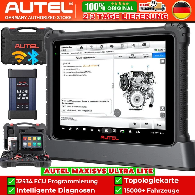 2023 Autel MaxiSYS Ultra Lite MS919 Profi J2534 scheda topologica programmatore ECU