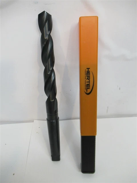 Hertel 89323091, 7/8" HSS 3MT Taper Shank Drill Bit, 118° Drill Point Angle