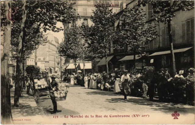 CPA TOUT PARIS 173 15th Le Marche de la Rue de Cambronne (1270411)