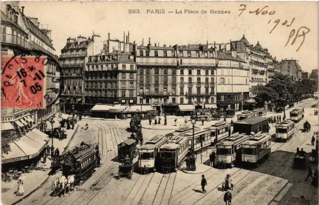 CPA PARIS 15e La Place de Rennes (535978)