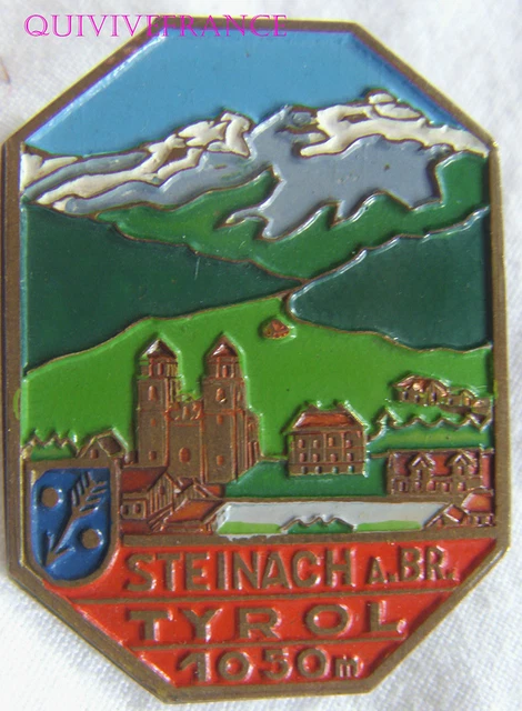 Insigne émaillé Vintage SKI TYROL - Pin's Club De Ski Français - Années 70/80 ?