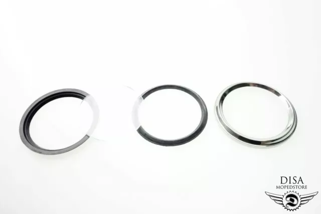 60mm Tacho Reparaur Set Glas Scheibe Dichtung für Mofa Moped Mokick