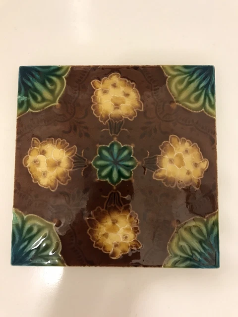 MINTONS TILE  6X6” Glazed Antique