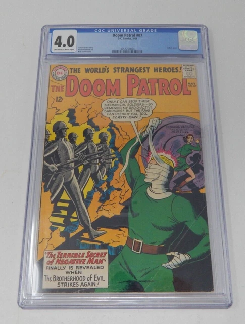 Doom Patrol #87 CGC 4.0 DC 1964 2nd Issue! Key Silver Age