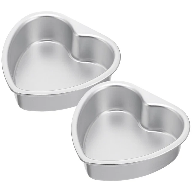 Moules à Gâteau En Forme De Cœur - Lot De 2, Acier Carbone, 11x5 Cm, Charnière, Four Jusqu'à 230°C - 2