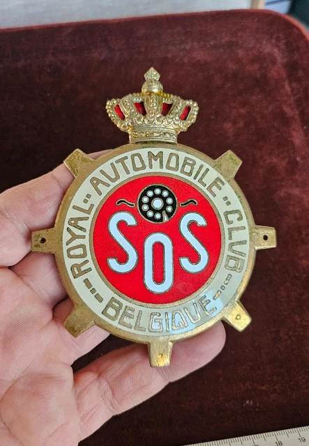 Insigne Vintage Émaillé Radiateur - Automobile Club De Tunisie - Fabriqué En France
